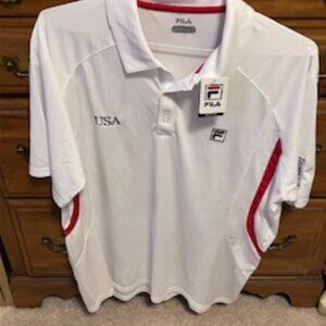 Men's Vintage Fila Performance Tennis Shirt XL  NWT